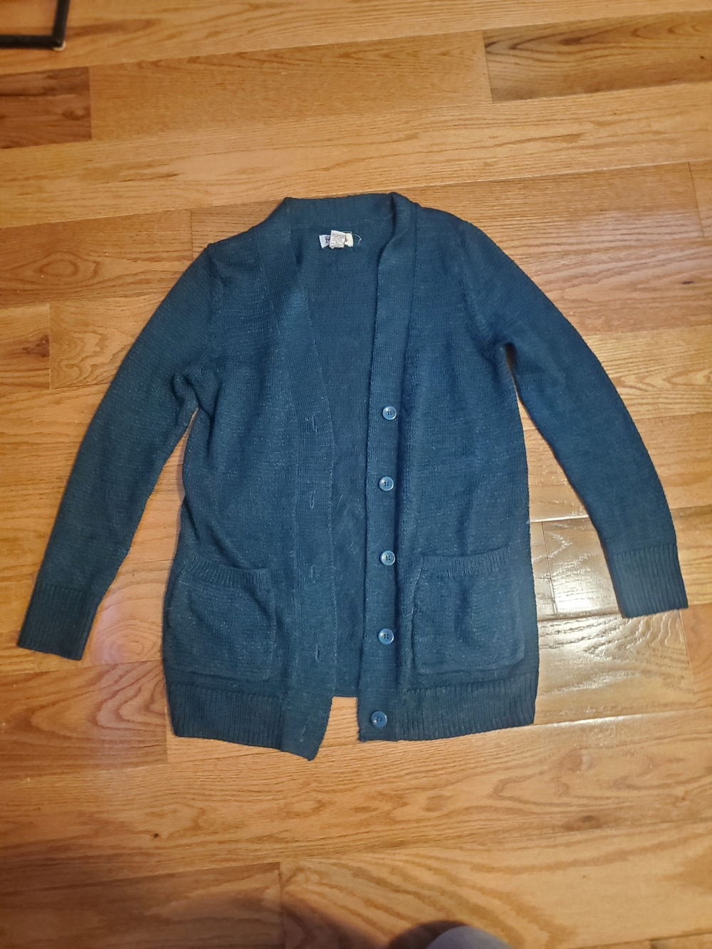 Mudd Teal Knit Cardigan